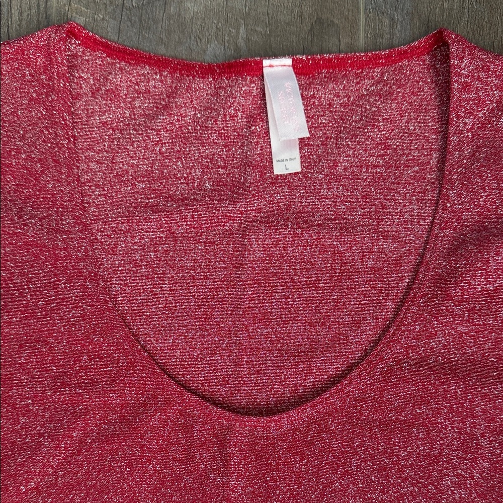 Victoria's Secret Sparkling Red Fabric, RARE, made in Italy
